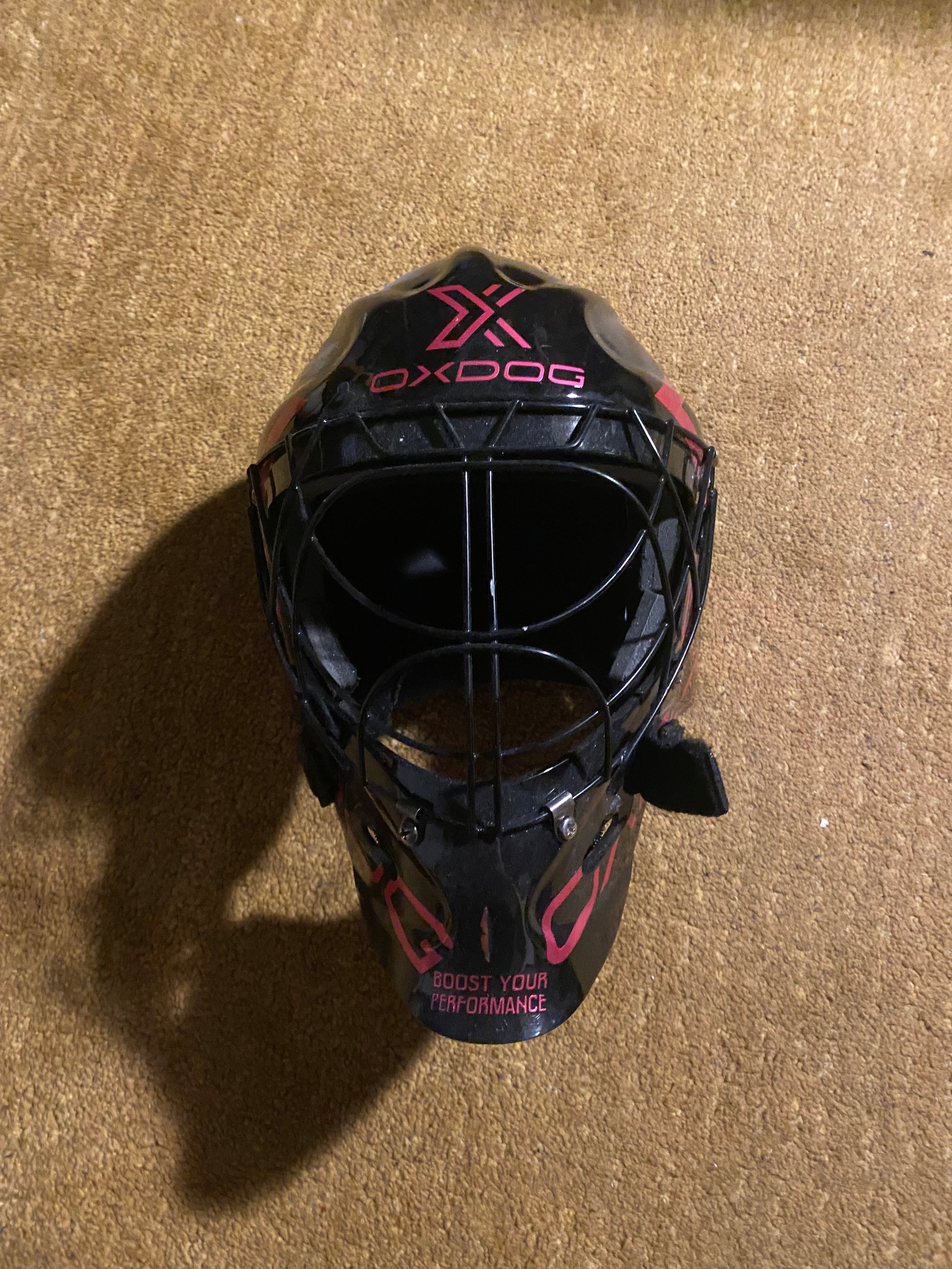 Oxdog XGuard salibandymaalivahdin maski - Musta/pinkki